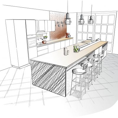 Cozinha com projeto personalizado e móveis planejados é mais